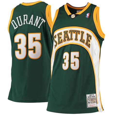 kevin durant seattle supersonics jersey